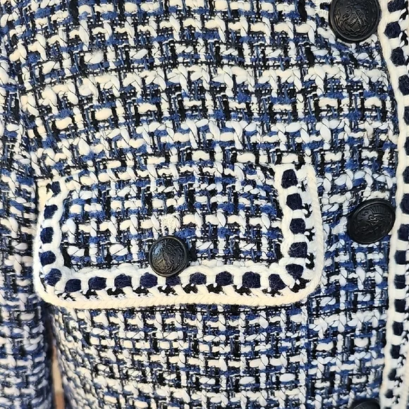 NWT Christian Lacroix blue tweed cropped jacket - Picture 6 of 15